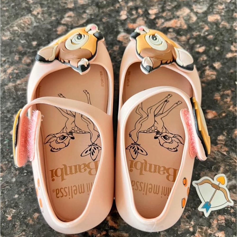 Melissa Kids Pink Bambi Shoes Toddler Size 7